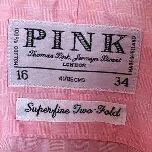 Thomas Pink Dress Shirt with French Cuffs